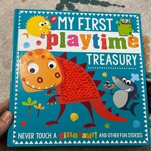 Colorful Children's Book with Dinosaur Theme